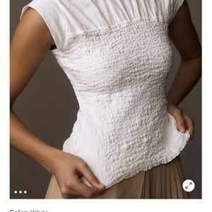 Maeve Smocked muscle top